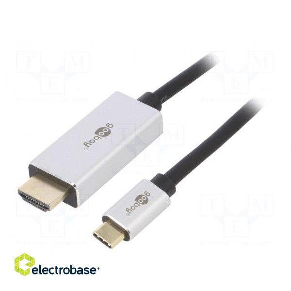 Adapter | HDCP 2.2,HDMI 2.1 | HDMI plug,USB C plug | gold-plated