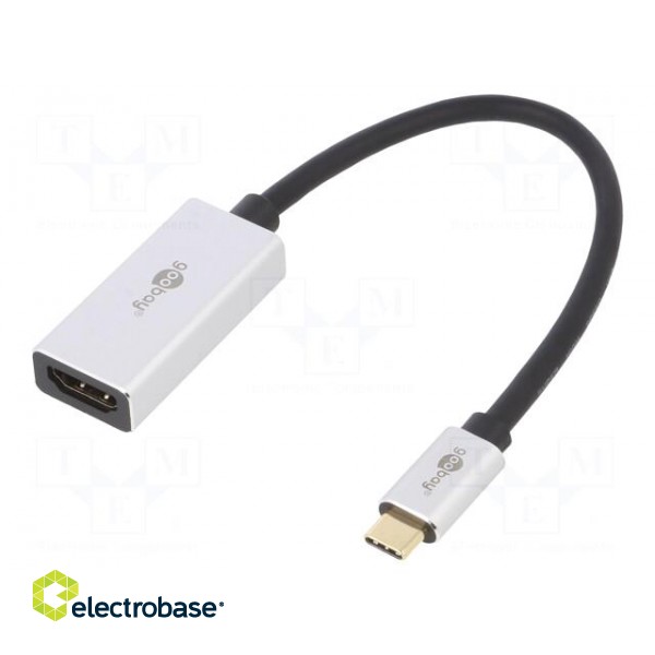 Adapter | HDCP 2.2,HDMI 2.1 | HDMI socket,USB C plug | gold-plated