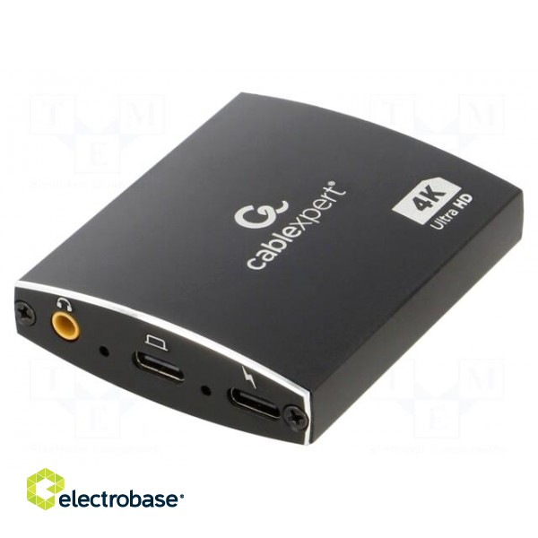 Adapter | HDMI 1.4,USB 3.1 | 0.15m | black | black | Cablexpert image 2