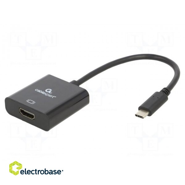 Adapter | HDMI 1.4,USB 3.1 | HDMI socket,USB C plug | 0.15m | black