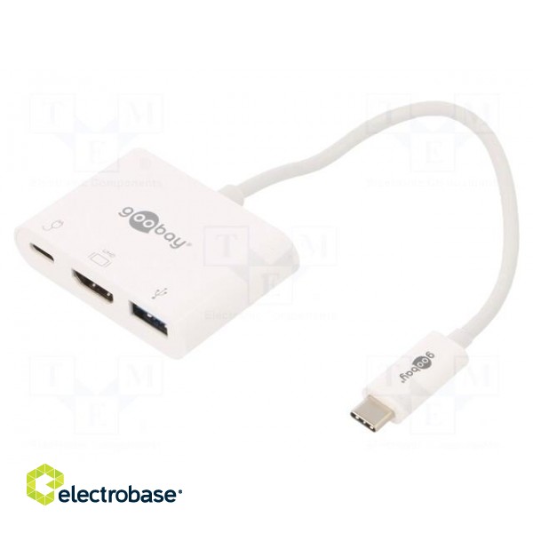 Adapter | HDMI 2.0,USB 3.0 | 0.15m | white | white | 60W