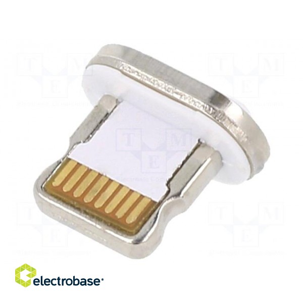Adapter | magnetic,USB 2.0 | Apple Lightning plug | Cablexpert
