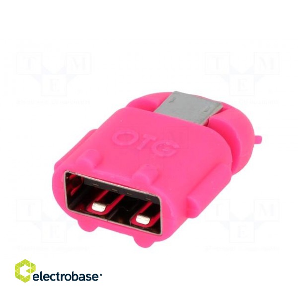Adapter | OTG,USB 2.0 | USB A socket,USB B micro plug image 2