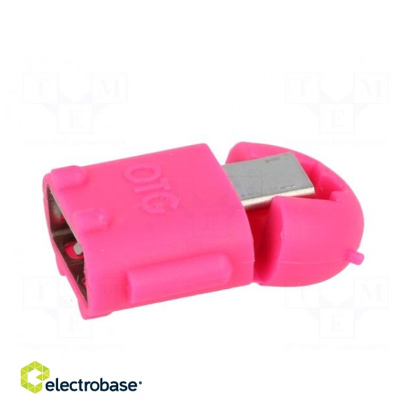 Adapter | OTG,USB 2.0 | USB A socket,USB B micro plug image 3