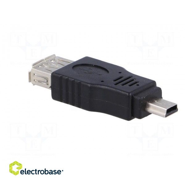 Adapter | OTG,USB 2.0 | USB A socket,USB B mini plug paveikslėlis 8