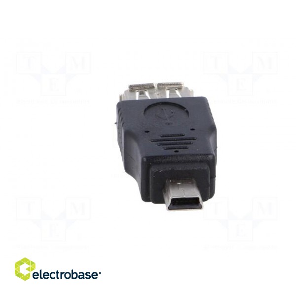 Adapter | OTG,USB 2.0 | USB A socket,USB B mini plug | black image 9