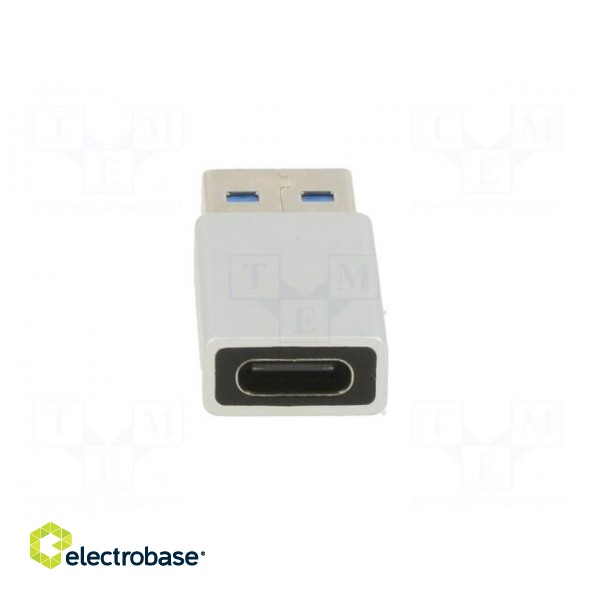 Adapter | OTG,USB 3.0 | USB A plug,USB C socket | 5Gbps | white | 3A image 5