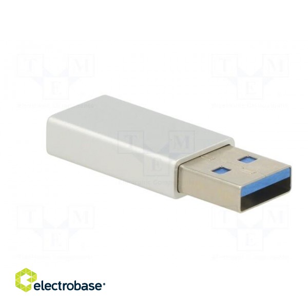 Adapter | OTG,USB 3.0 | USB A plug,USB C socket | 5Gbps | white | 3A image 8