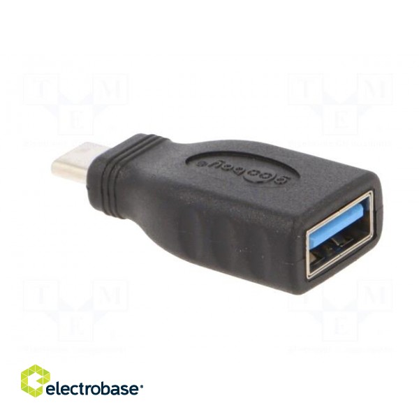 Adapter | OTG,USB 3.0 | USB A socket,USB C plug | black image 8