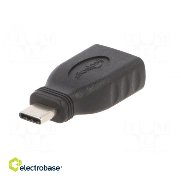 Adapter | OTG,USB 3.0 | USB A socket,USB C plug | black фото 6