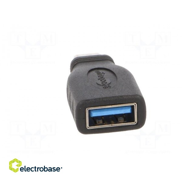 Adapter | OTG,USB 3.0 | USB A socket,USB C plug | black фото 9