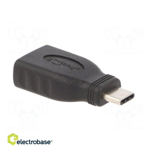 Adapter | OTG,USB 3.0 | USB A socket,USB C plug | black фото 4