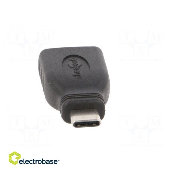Adapter | OTG,USB 3.0 | USB A socket,USB C plug | black фото 5