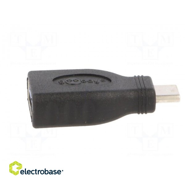 Adapter | OTG,USB 3.0 | USB A socket,USB C plug | black фото 3