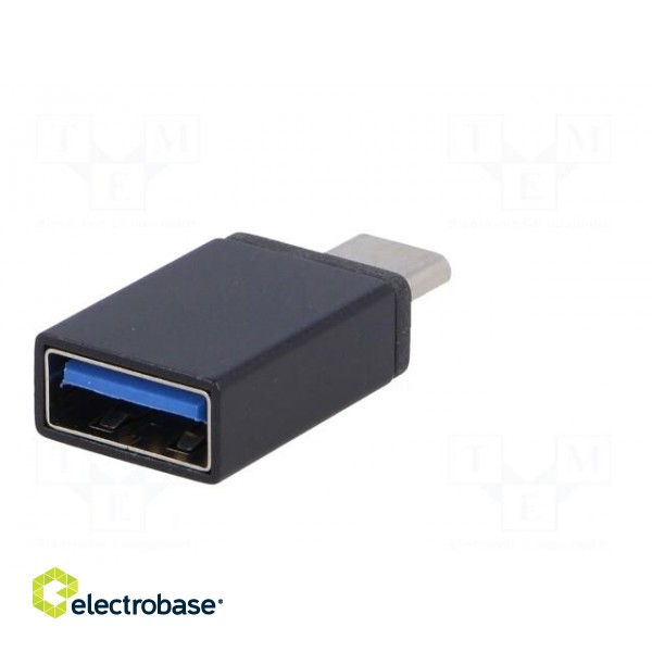 Adapter | OTG,USB 3.1 | USB A socket,USB C plug | nickel plated image 6