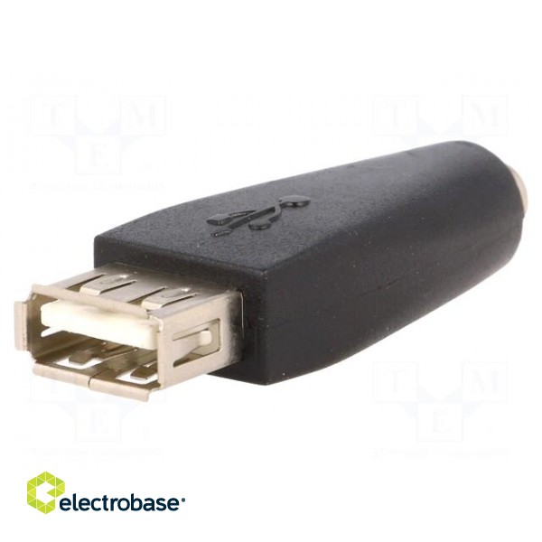 Adapter | USB 2.0 | Jack 3.5mm 3pin socket,USB A socket image 1