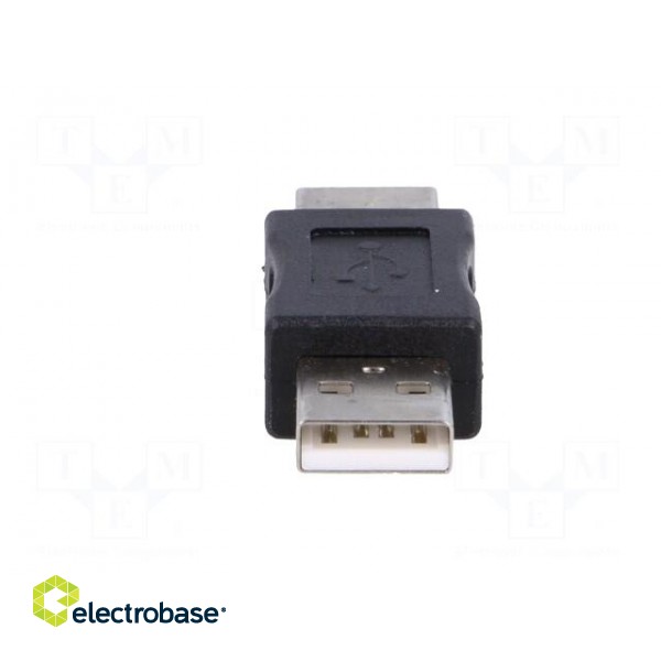 Adapter | USB 2.0 | USB A plug,both sides | nickel plated paveikslėlis 5