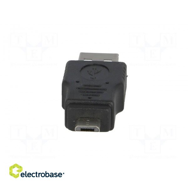 Adapter | USB 2.0 | USB A plug,USB B micro plug | nickel plated paveikslėlis 5