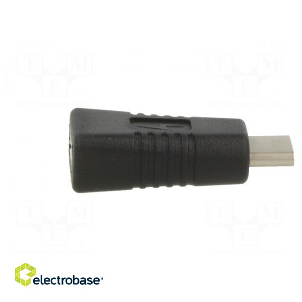 Adapter | USB 2.0 | USB B micro socket,USB C plug | black фото 7
