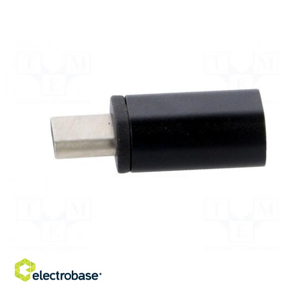 Adapter | USB 2.0 | USB B micro socket,USB C plug | nickel plated фото 3