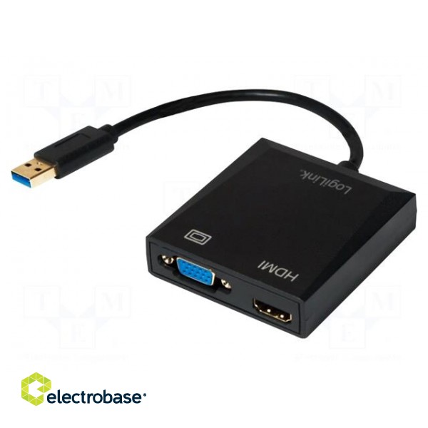 Adapter | USB 2.0,USB 3.0 | Colour: black