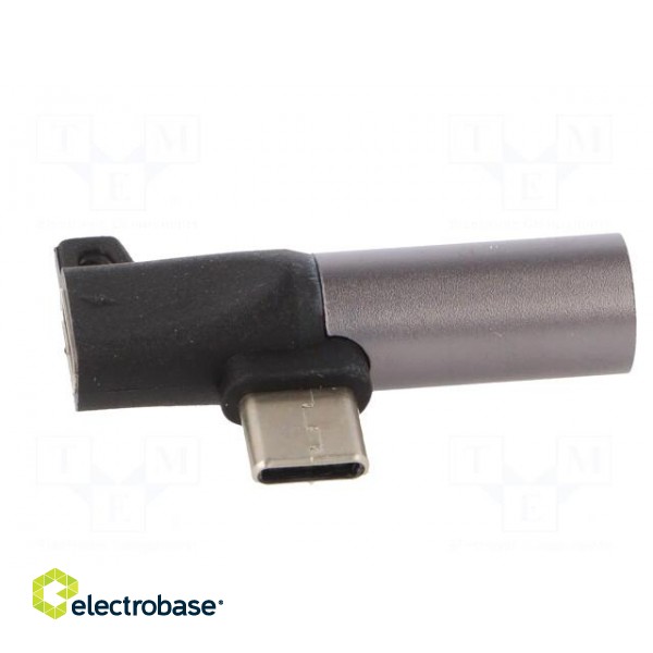 Adapter | USB 3.0 | Jack 3.5mm socket,USB C socket,USB C plug paveikslėlis 3