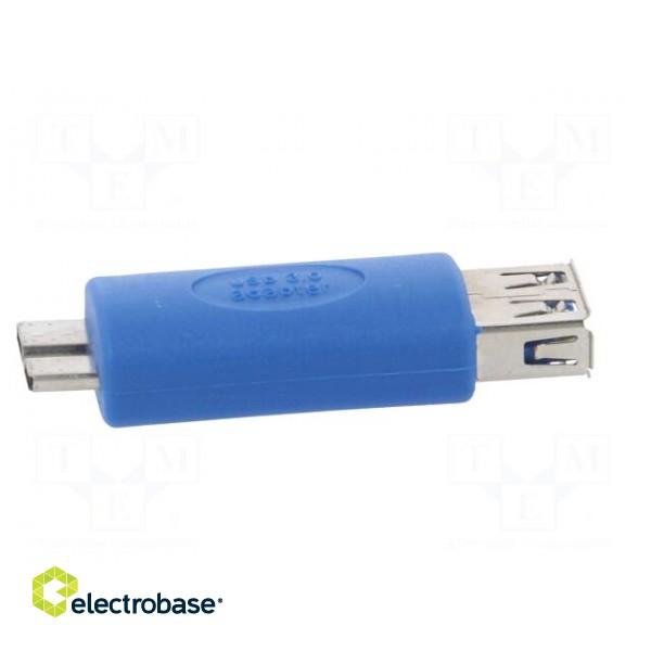 Adapter | USB 3.0 | USB A socket,USB B micro plug | nickel plated image 3