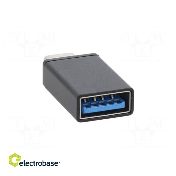 Adapter | USB 3.0 | USB A socket,USB C plug | black | Cablexpert image 5