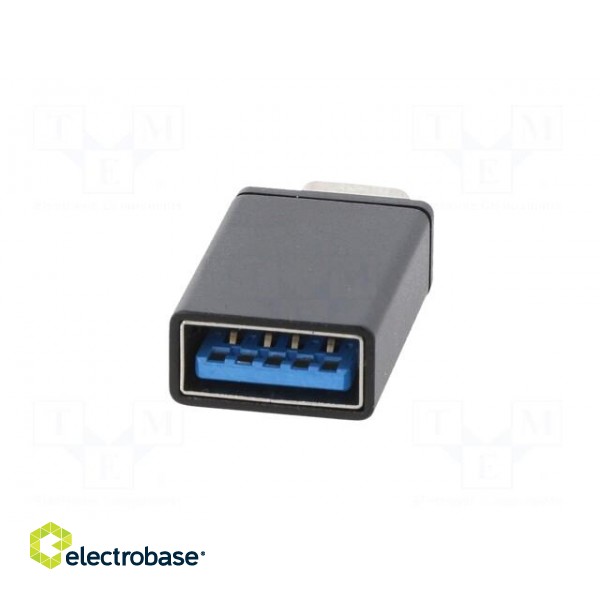 Adapter | USB 3.0 | USB A socket,USB C plug | black | Cablexpert paveikslėlis 6