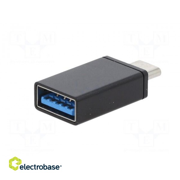Adapter | USB 3.0 | USB A socket,USB C plug | black | Cablexpert paveikslėlis 7