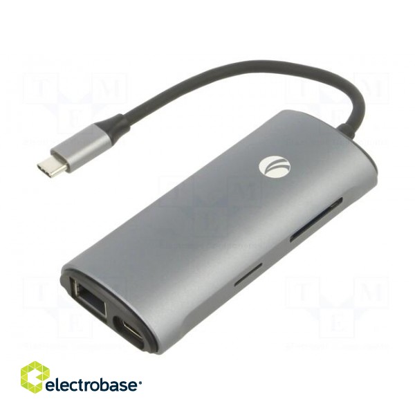 Adapter | USB 3.0,USB 3.1 | nickel plated | 0.15m | black | 5Gbps | PVC image 1