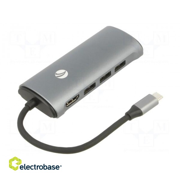 Adapter | USB 3.0,USB 3.1 | nickel plated | 0.15m | black | 5Gbps | PVC image 2