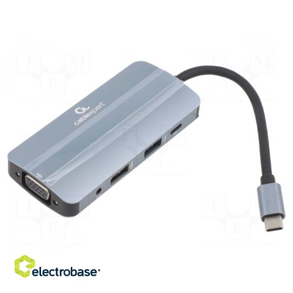 Adapter | USB 3.1 | 0.12m | black | 5Gbps | grey | Cablexpert image 1