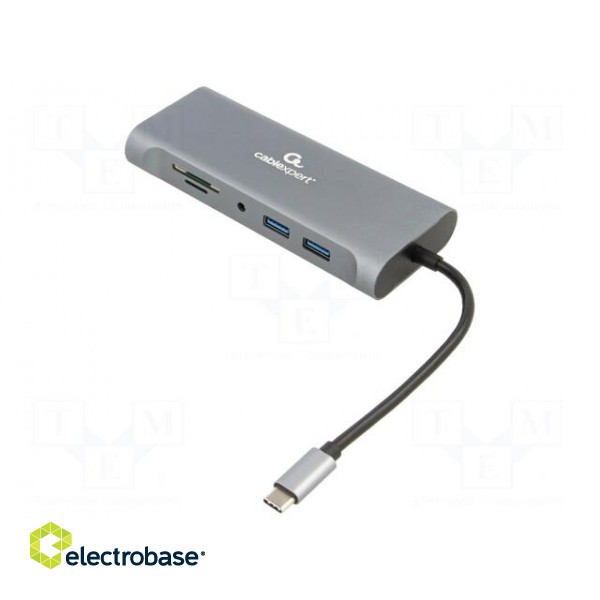 Adapter | USB 3.1 | 0.15m | black | 5Gbps | grey | Cablexpert image 1