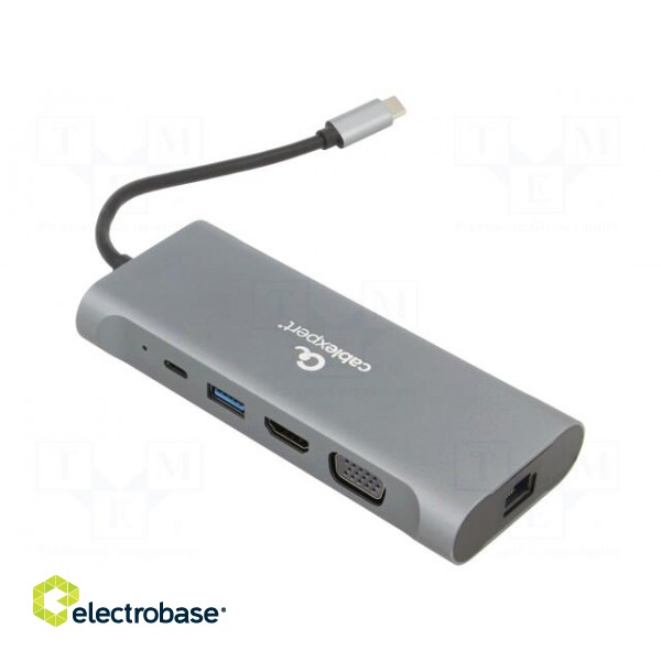 Adapter | USB 3.1 | 0.15m | black | 5Gbps | grey | Cablexpert image 2