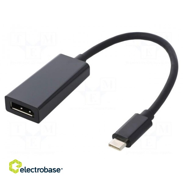 Adapter | USB 3.1 | DisplayPort socket,USB C plug | 0.23m