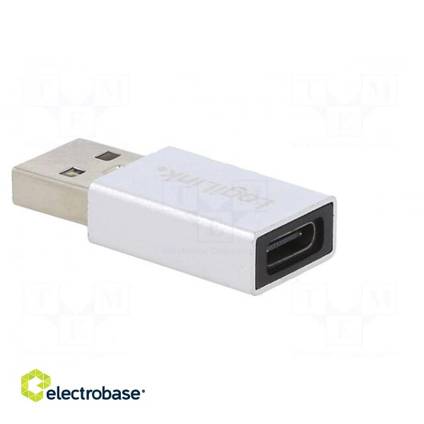 Adapter | USB 3.2 | USB A plug,USB C socket | Enclos.mat: aluminium image 4