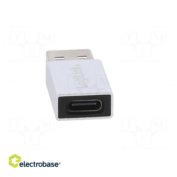 Adapter | USB 3.2 | USB A plug,USB C socket | Enclos.mat: aluminium фото 5