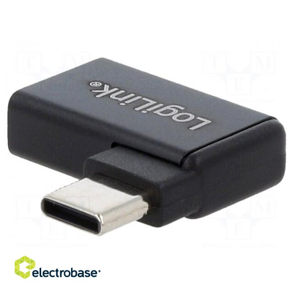 Adapter | USB 3.2 | USB A socket,USB C angled plug image 1