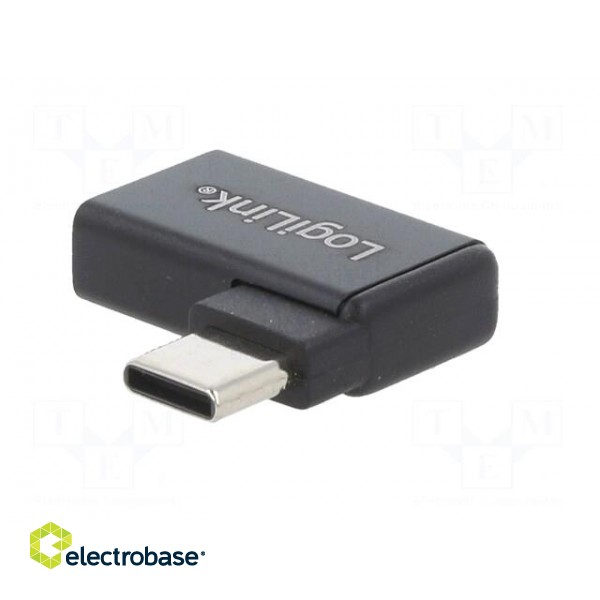 Adapter | USB 3.2 | USB A socket,USB C angled plug image 2