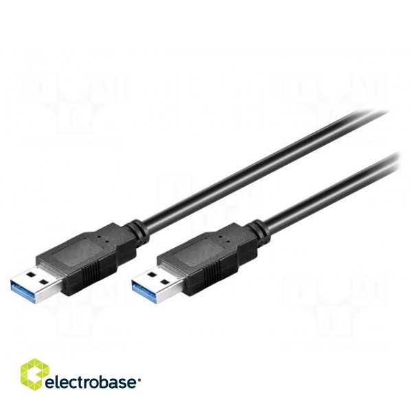 Cable | USB 3.0,connection 1: 1 | USB A plug,both sides | 0.5m