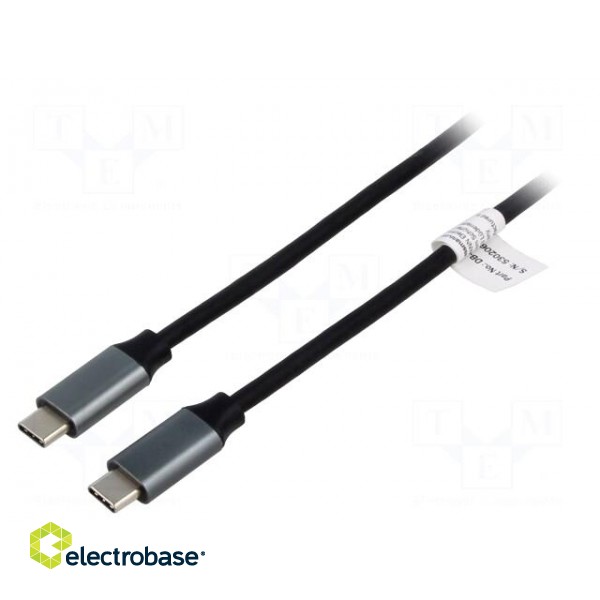 Cable | Power Delivery (PD),USB 3.0 | USB C plug,both sides | 1m