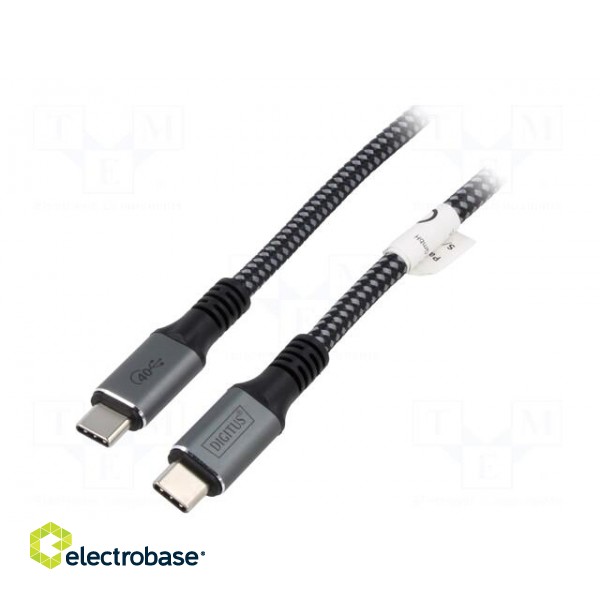 Cable | Power Delivery (PD),USB 4.0 | USB C plug,both sides | 1m