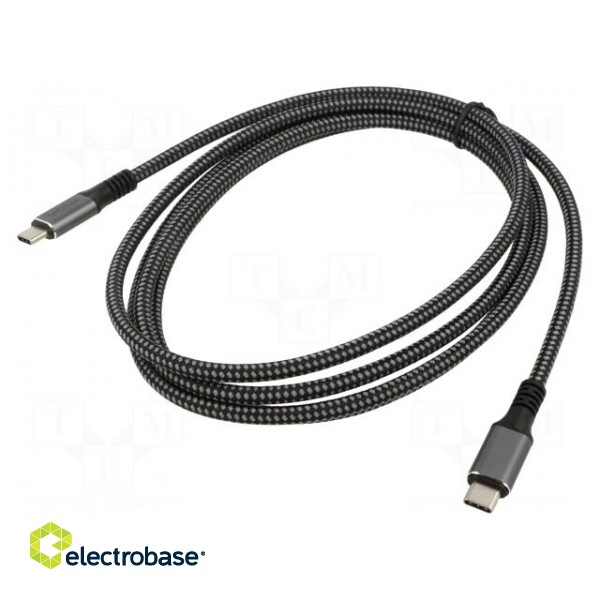 Cable | Thunderbolt 3,Thunderbolt 4,USB 4.0 | nickel plated | 2m