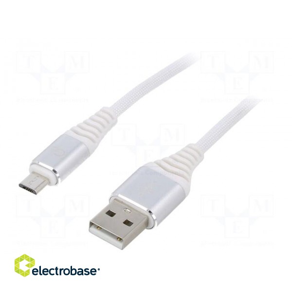 Cable | USB 2.0 | USB A plug,USB B micro plug | gold-plated | 1m