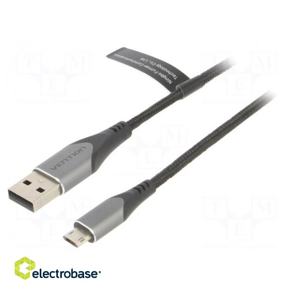 Cable | USB 2.0 | USB A plug,USB B micro reversible plug | 1m | 2A