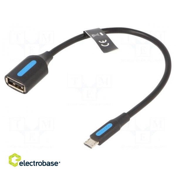 Cable | USB 2.0 | USB A socket,USB B micro plug | nickel plated