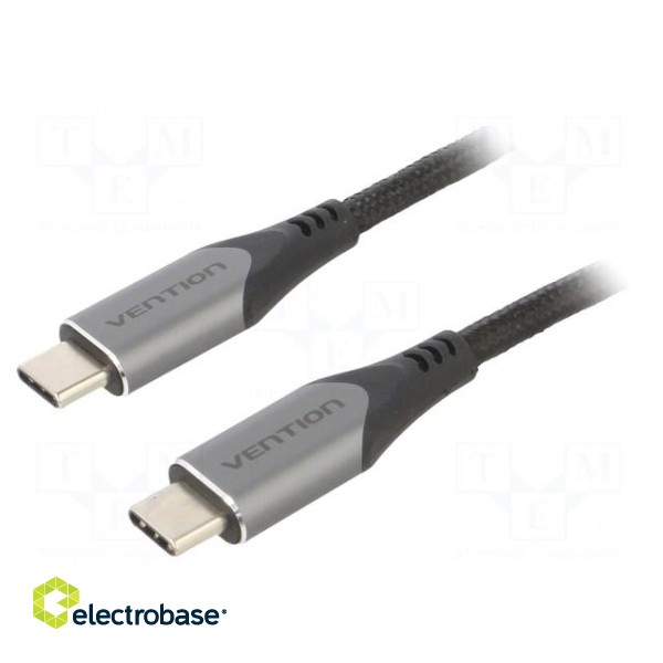 Cable | USB 3.1 | USB C plug,both sides | 1.5m | black | 5Gbps | PVC