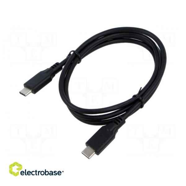 Cable | USB C plug x2 | 1m | Core: Cu | PVC | Interface: 480Mbps