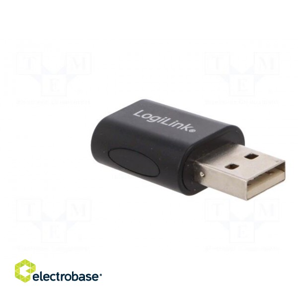 Adapter | USB 2.0 | Jack 3.5mm socket,USB A plug | Colour: black image 4